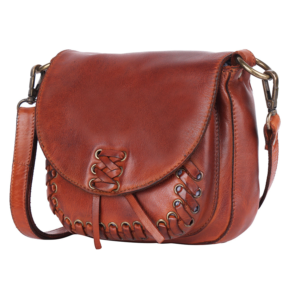 Spaghetti Western Crossbody Genuine Leather women bag handbag purse