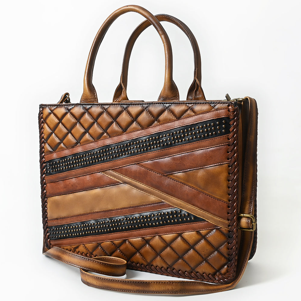 American Darling Tote Bag Beautifully Quilted Genuine Leather women