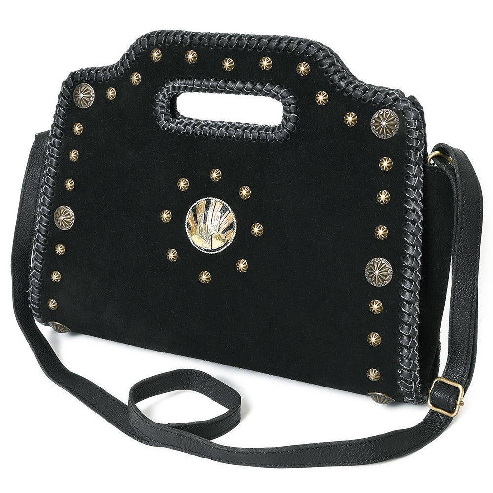 American Darling Clutch Beautifully Suede Genuine Leather women handbag Purse