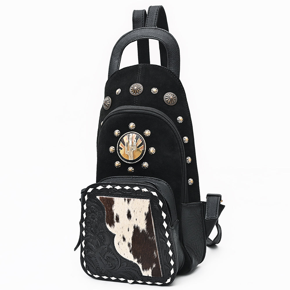 American Darling Sling Beautifully Hand Tooled Genuine Leather women bag