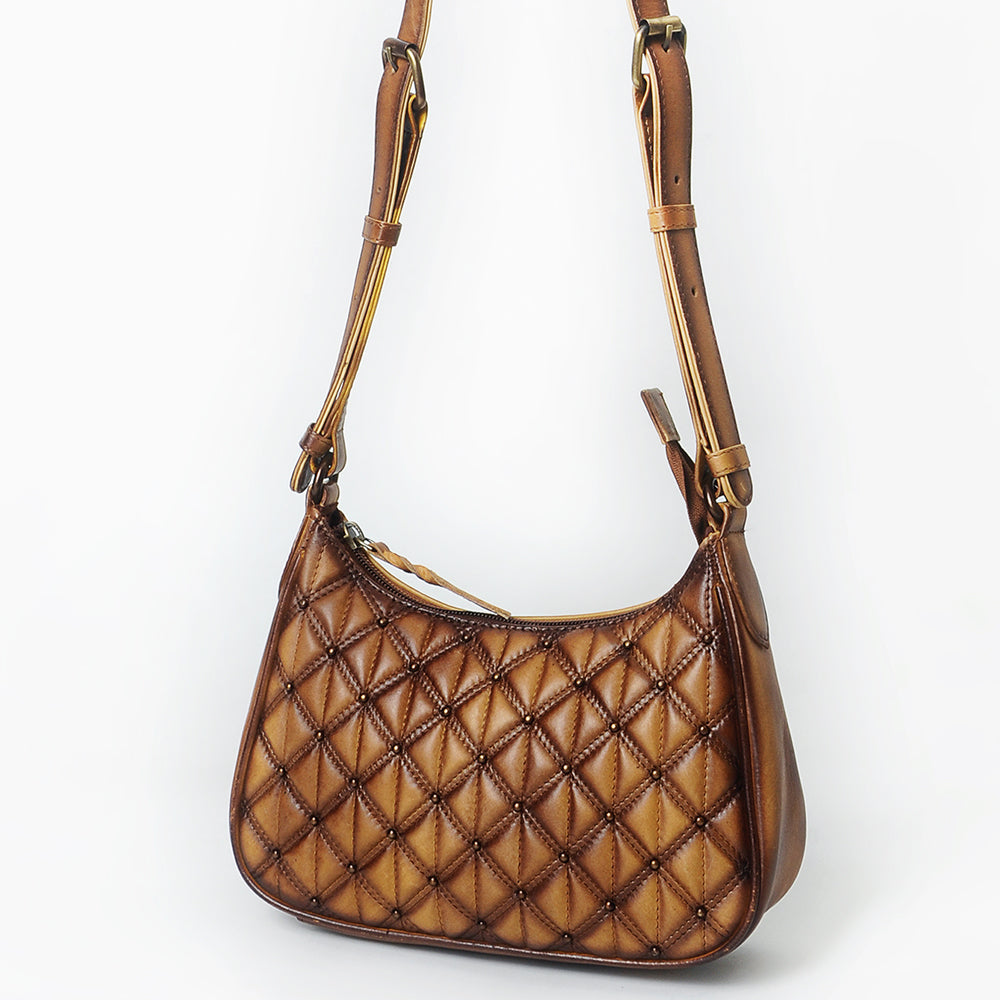 American Darling Hobo Bag Beautifully Quilted Genuine Leather women