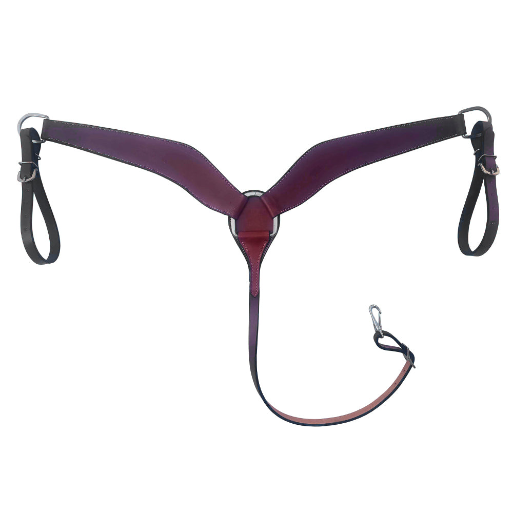 HILASON Western Horse American Leather Breast Collar Tack Dark Brown