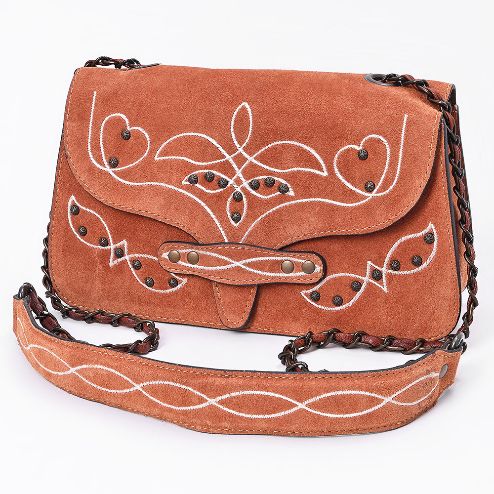 American Darling Women's Crossbody Bag Western Suede Genuine Leather Handbag and Ladies Purse
