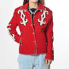 American Darling Western Apparel Embroidered Woolen Fabric Handcrafted Heritage Jacket with Braided Accents for Women