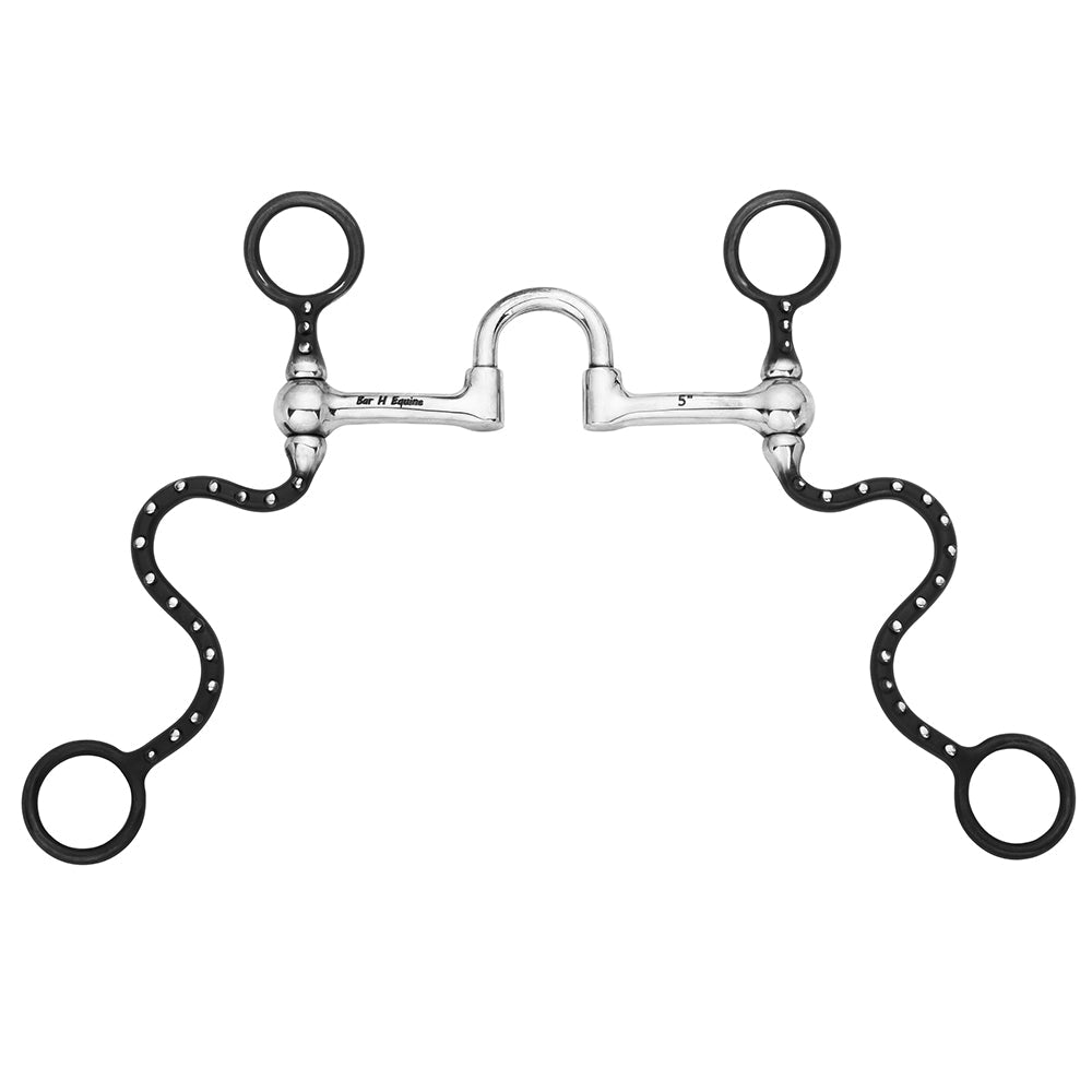 BAR H EQUINE Western Cavalry Shank Bit with Correction Mouthpiece