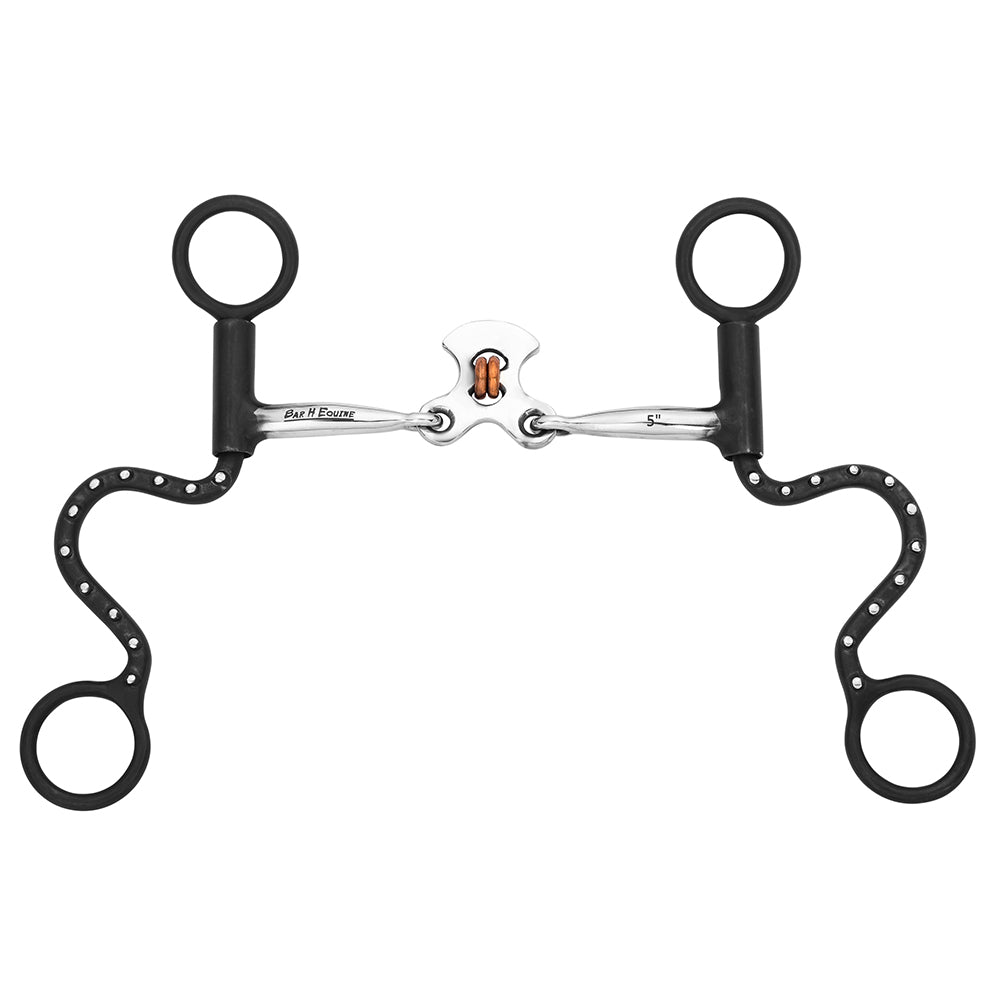 BAR H EQUINE Western Antique Shank Bit with Floating Spoon