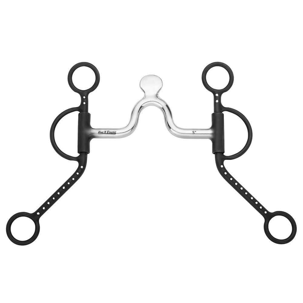 BAR H EQUINE Western Bit with Low Port & Spade Mouthpiece
