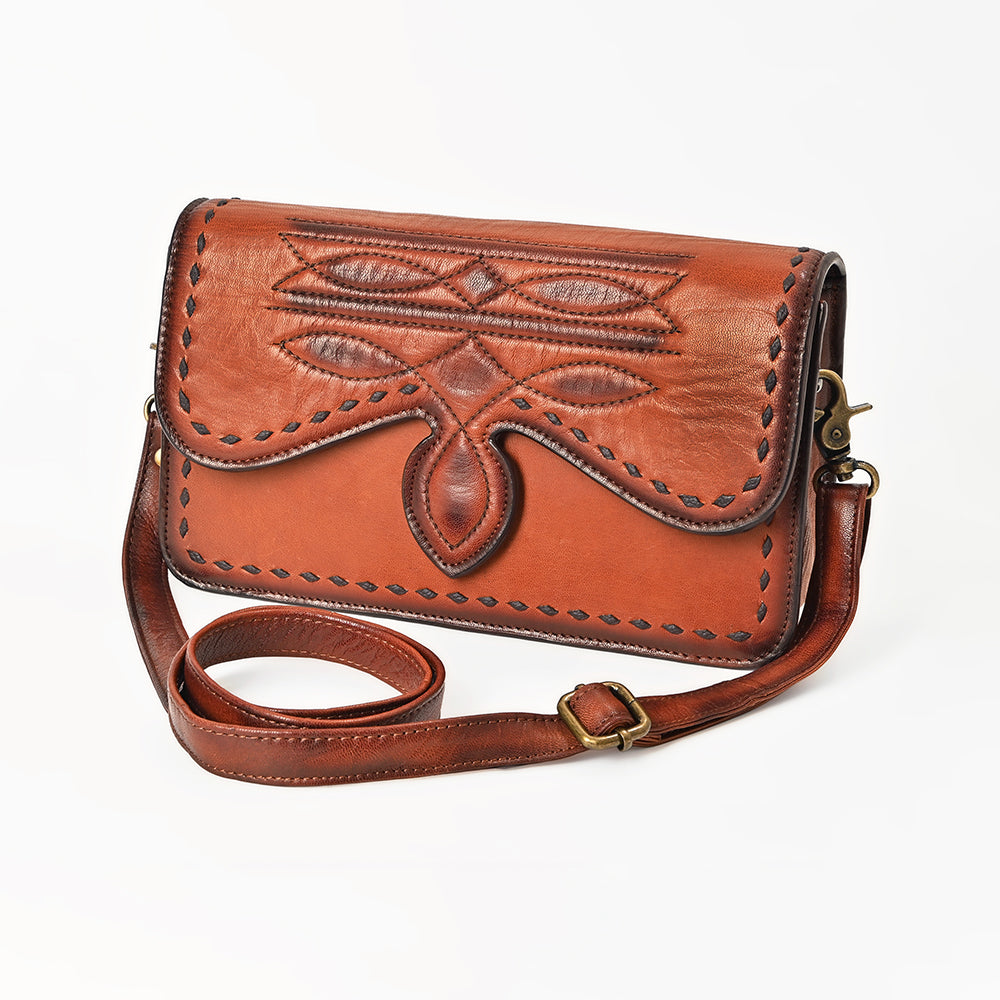 American Darling Small Crossbody Genuine Full Grain Leather Women Bag Western Handbag