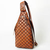 American Darling Sling Bag Beautifully Quilted Genuine Leather women