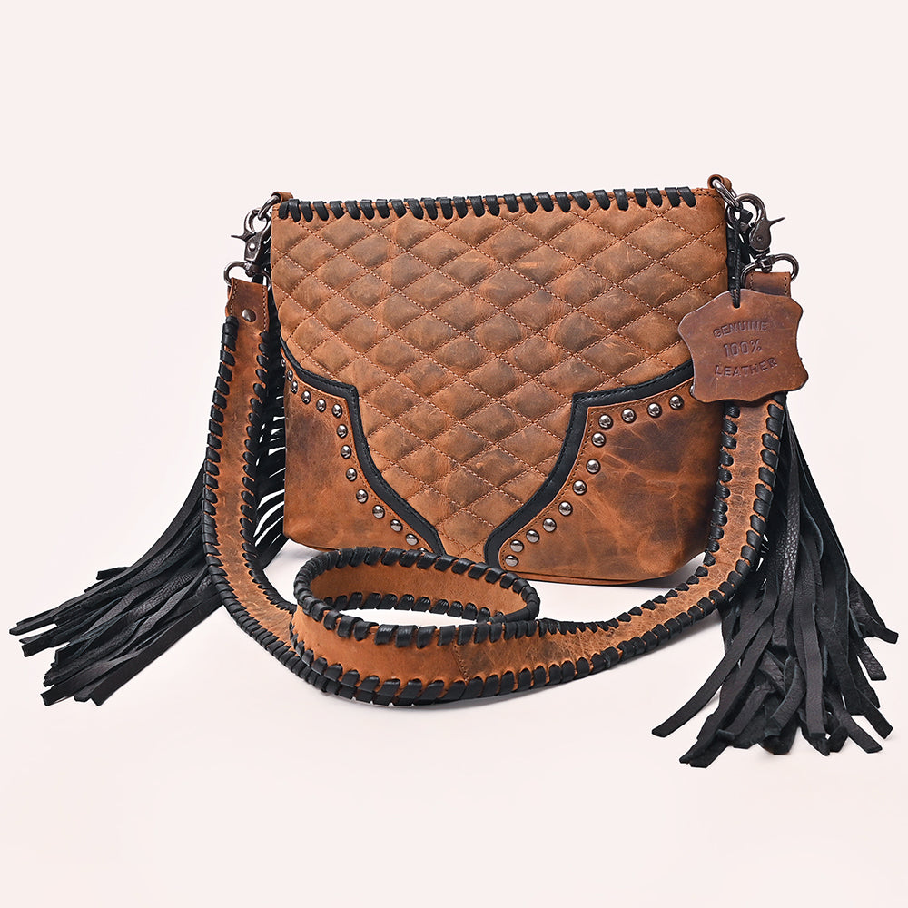 American Darling Women's Crossbody Bag Western Full Grain Genuine Leather Handbag