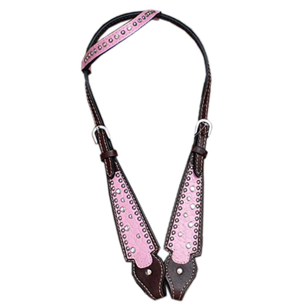 HILASON Western Horse Headstall Genuine American Leather brown