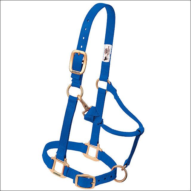 Weaver Blue Original Adjustable Chin And Throat Snap Horse Halter Arabian/Cob