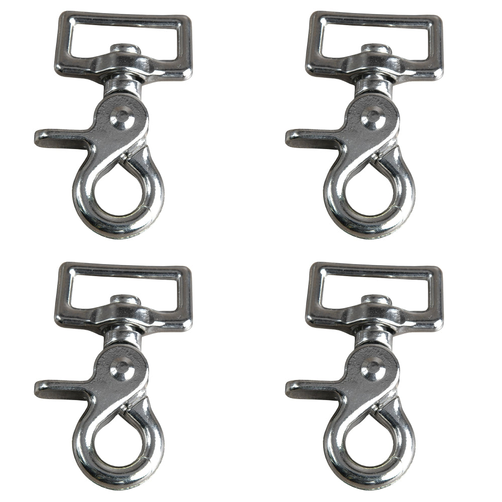 HILASON Trigger Scissor Snap Square Eye Clip With Easy Finger Clasp Realease Clamp Pack of 2