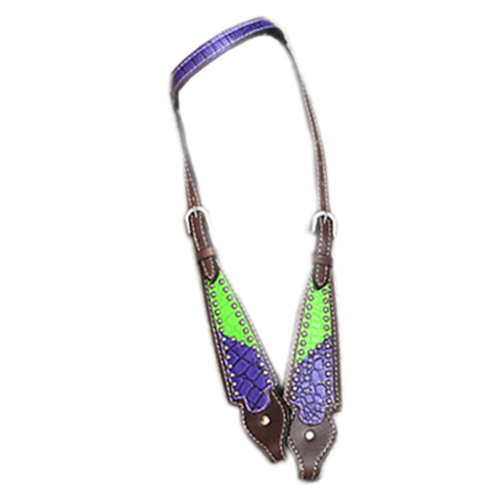 Western Horse One Ear Headstall Tack Bridle American Leather Hilason