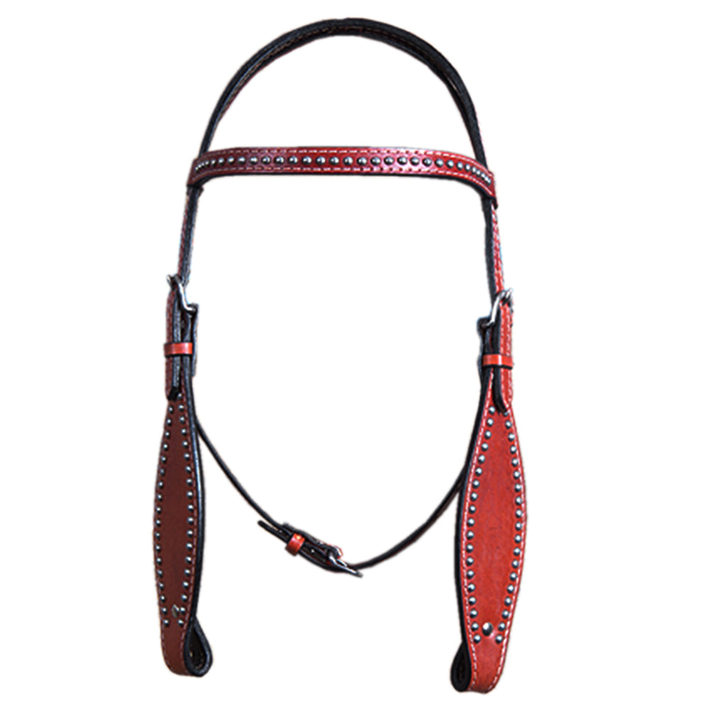 HILASON Western Genuine Leather Horse Headstall Tack Brown