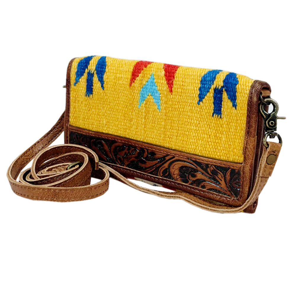 American Darling Organiser Saddle Blanket Hand Tooled Genuine Leather Western Women Bag Handbag Purse Travel Bags