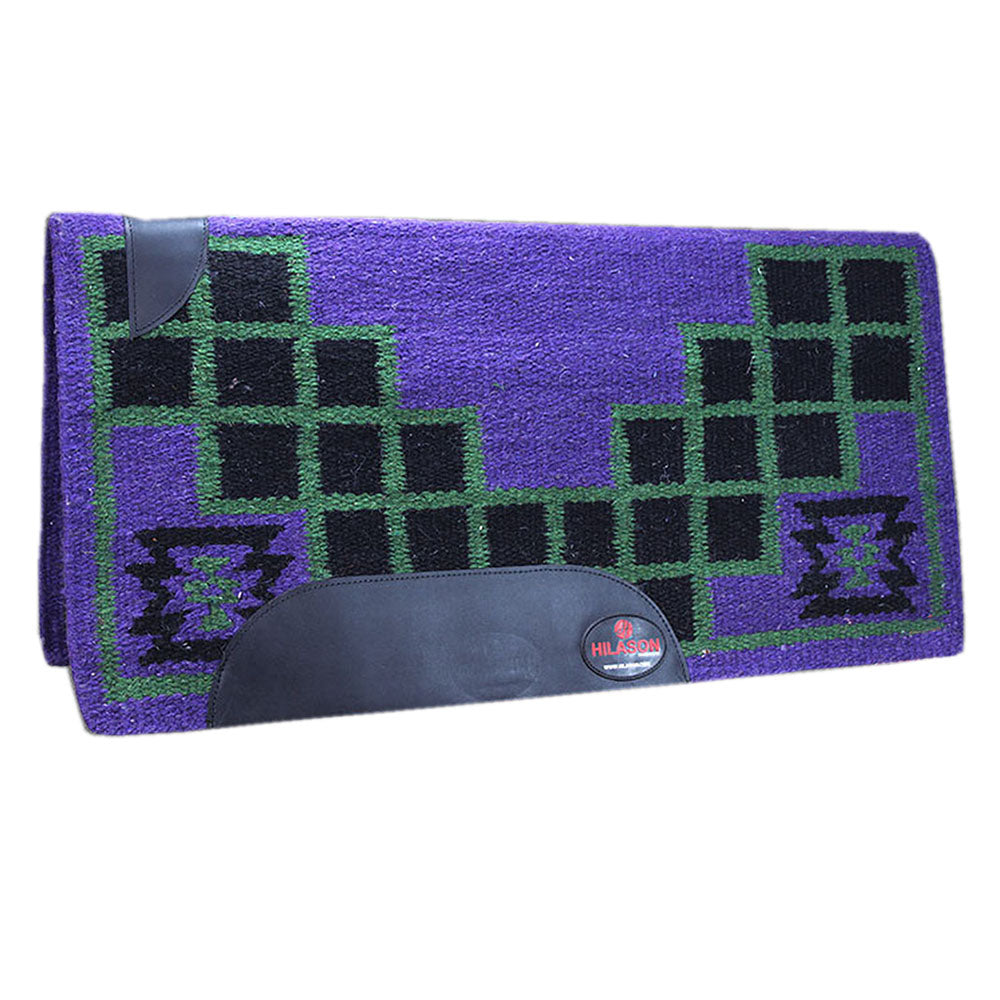 Hilason Horse Western Saddle Blanket New Zealand Wool Purple