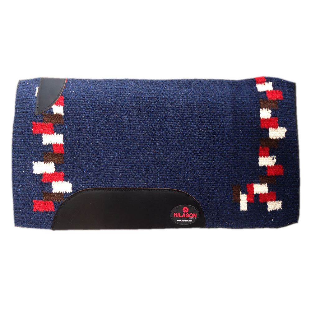 Hilason Western New Zealand Wool Horse Saddle Blanket Navy Blue