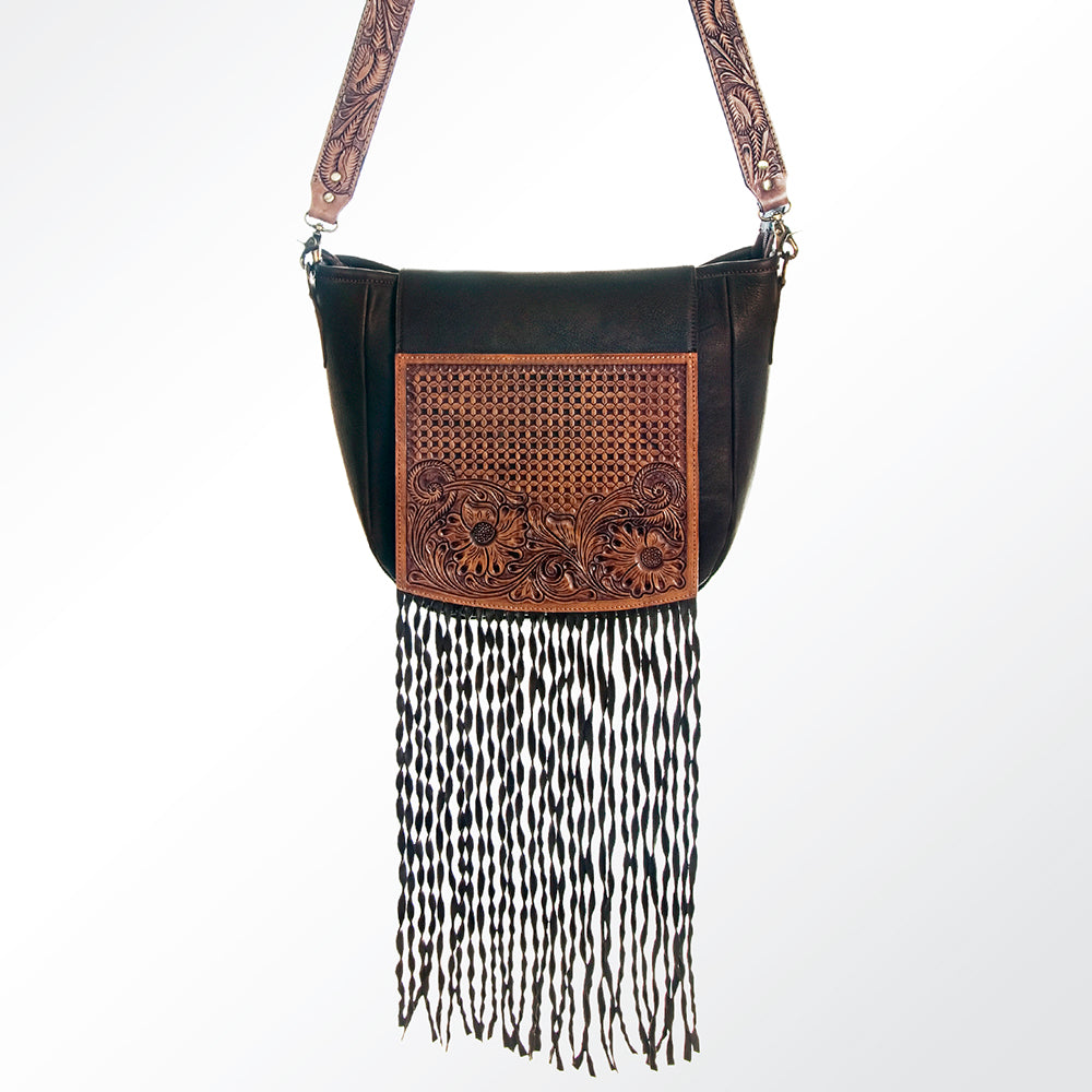 American Darling Cross Body Hand Tooled Genuine Leather Western Women Bag Handbag Purse