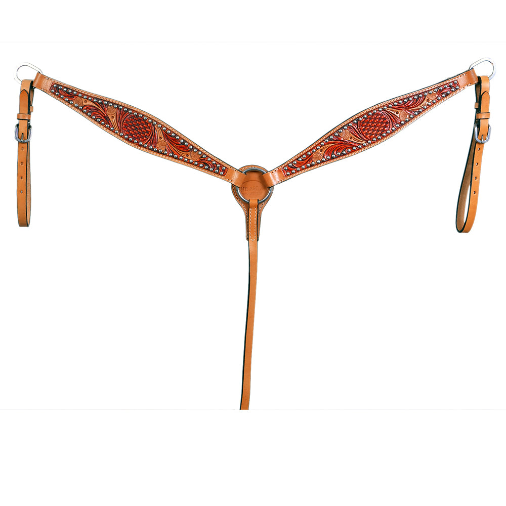 HILASON Western American Leather Horse Breastcollar Dual Tone