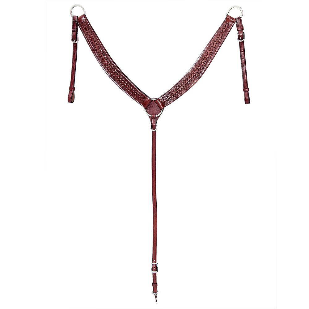 COMFYTACK Western Leather Horse Breast Collar Brown