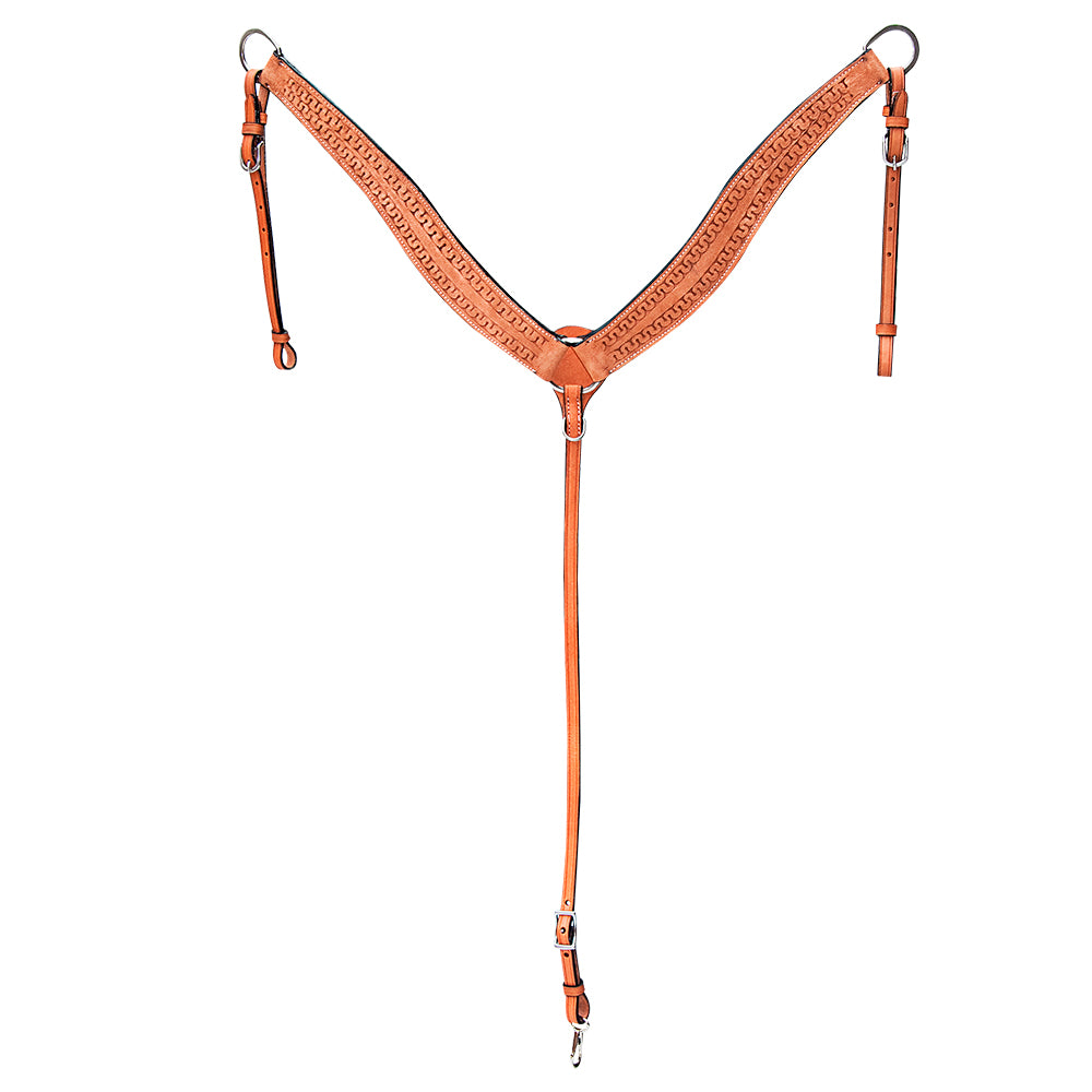 COMFYTACK Western Leather Horse Breast Collar Tan