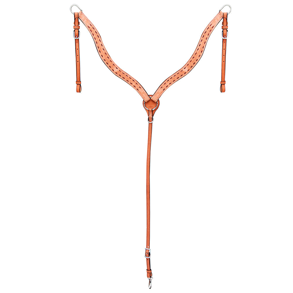 COMFYTACK Western Leather Horse Breast Collar Tan