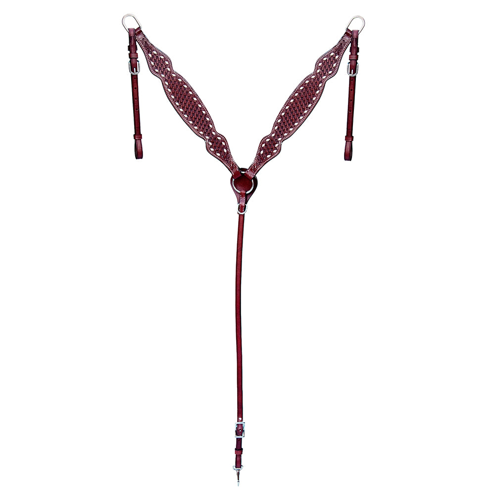 COMFYTACK Western Leather Horse Breast Collar Brown