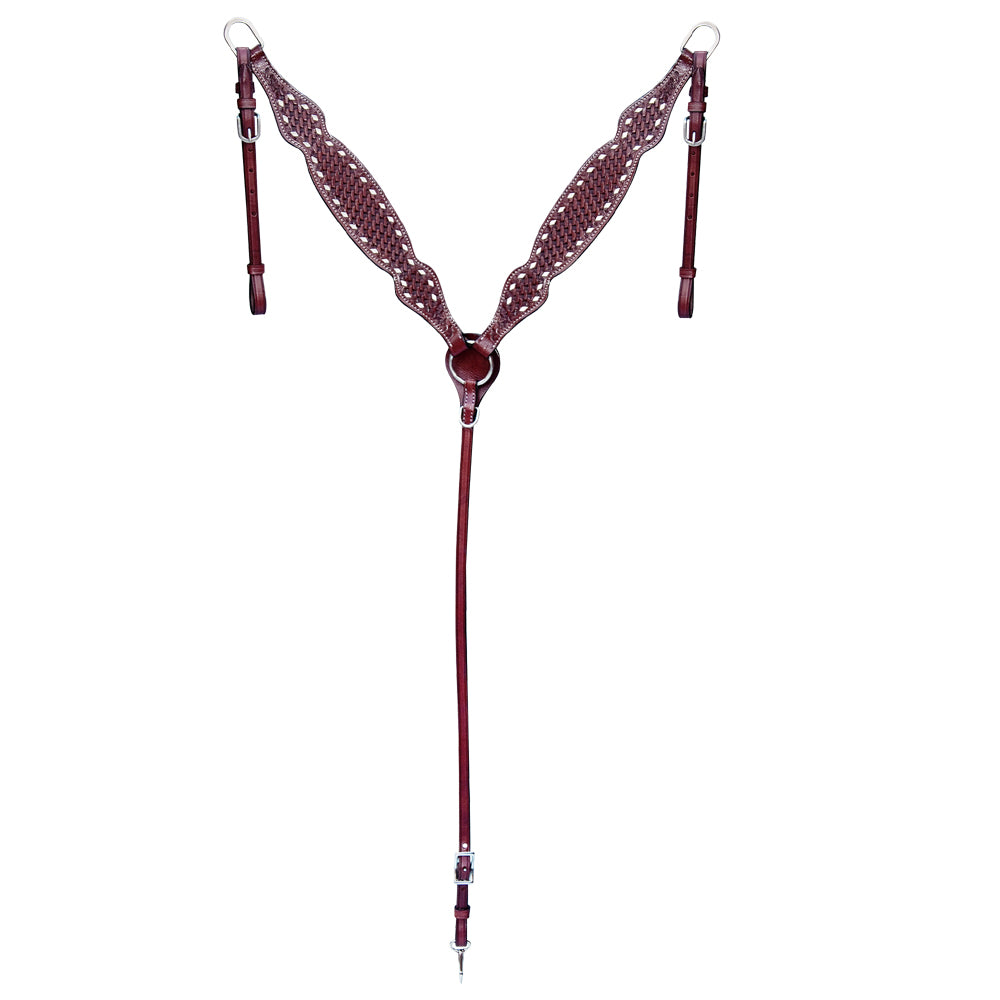 COMFYTACK Western Leather Horse Breast Collar Brown