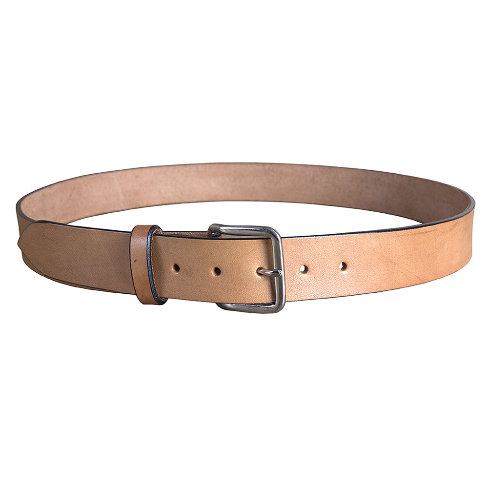 Hilason Full Grain Western Leather Mens Womens Belt Tan