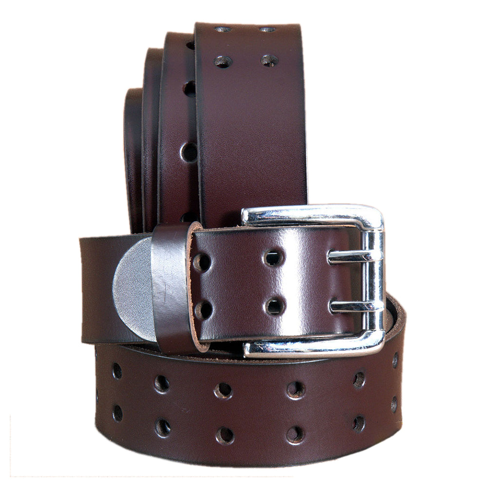 HILASON Western Genuine Leather Belt for Handmade Unisex Full Grain Heavy Duty Belt Dark Brown