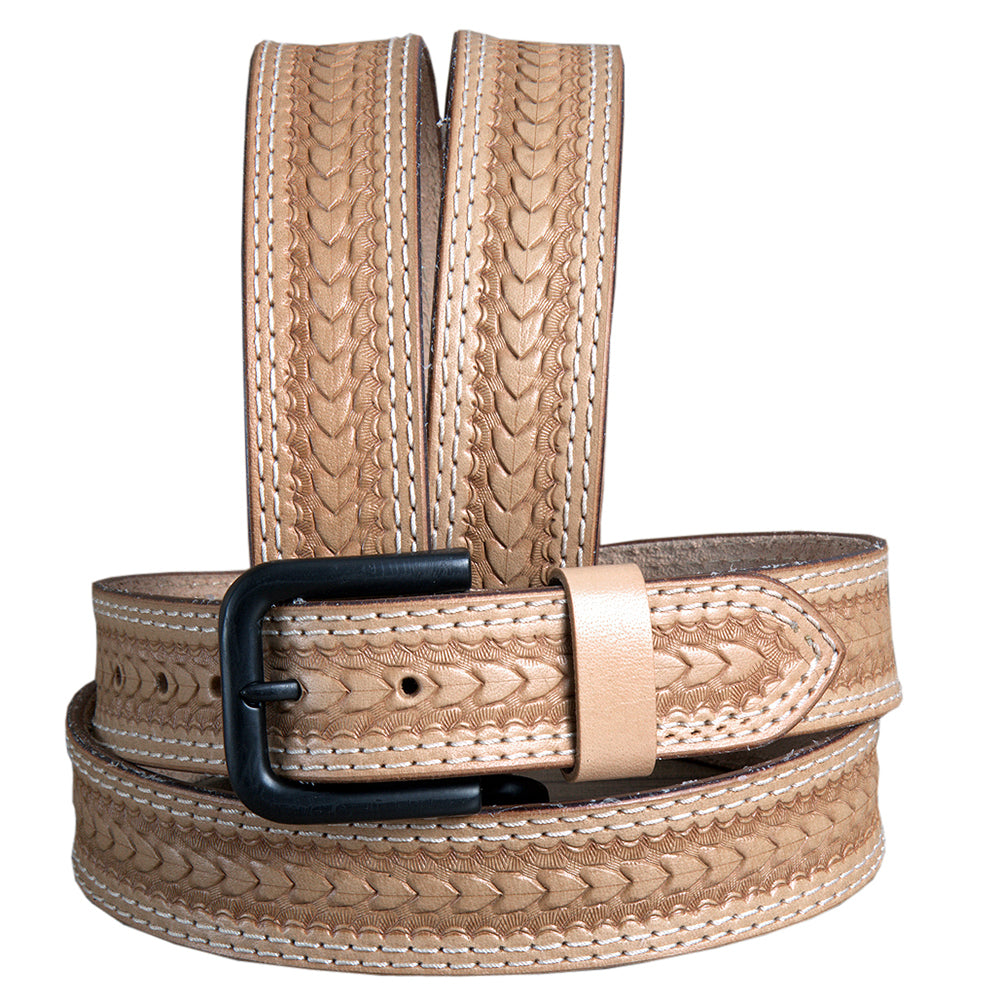 HILASON Western Genuine Leather Belt for Handmade Unisex Heavy Duty Belt