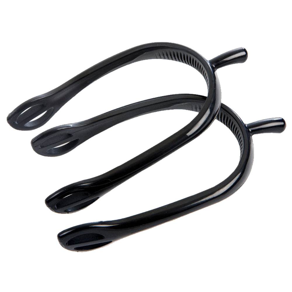 New Korsteel Lightweight 2 Tone Spurs Black/Grey 3/4" Neck By Weatherbeeta