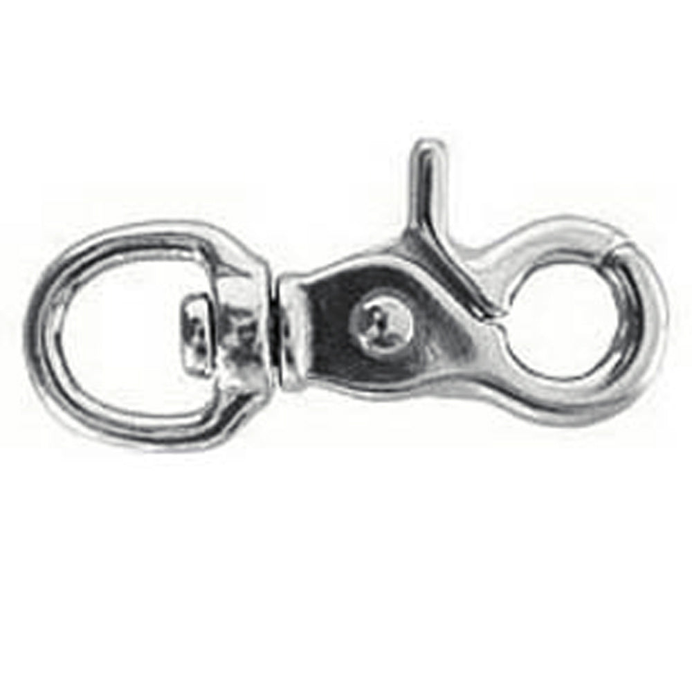 HILASON 3/4" Round Eye Trigger Snap Stainless Steel (SS) Rust-Proof Heavy-Duty Tack Hardware (2-7/8" Long)