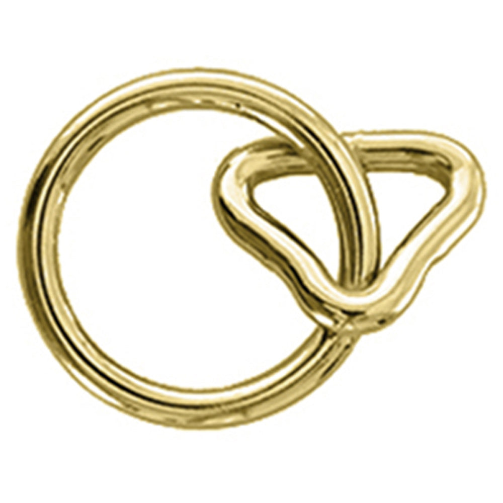 HILASON Solid Brass (SB) Interlocking Harness Loop & Ring Set - 3/4" Loop with 1-1/4" Ring