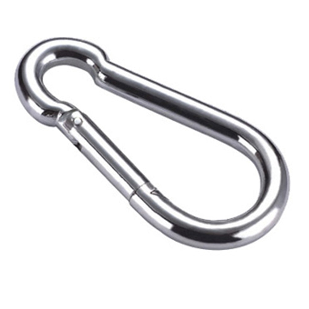 HILASON 5MM Stainless Steel (SS) Spring Snap Hook - 3/16" x 2" Size, Utility Grade Carabiner