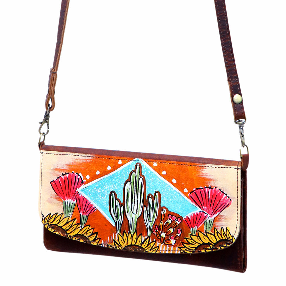 American Darling Wallet Hair on Full Grain Genuine Leather Western Women Bag | Handbag Purse Travel Clutch