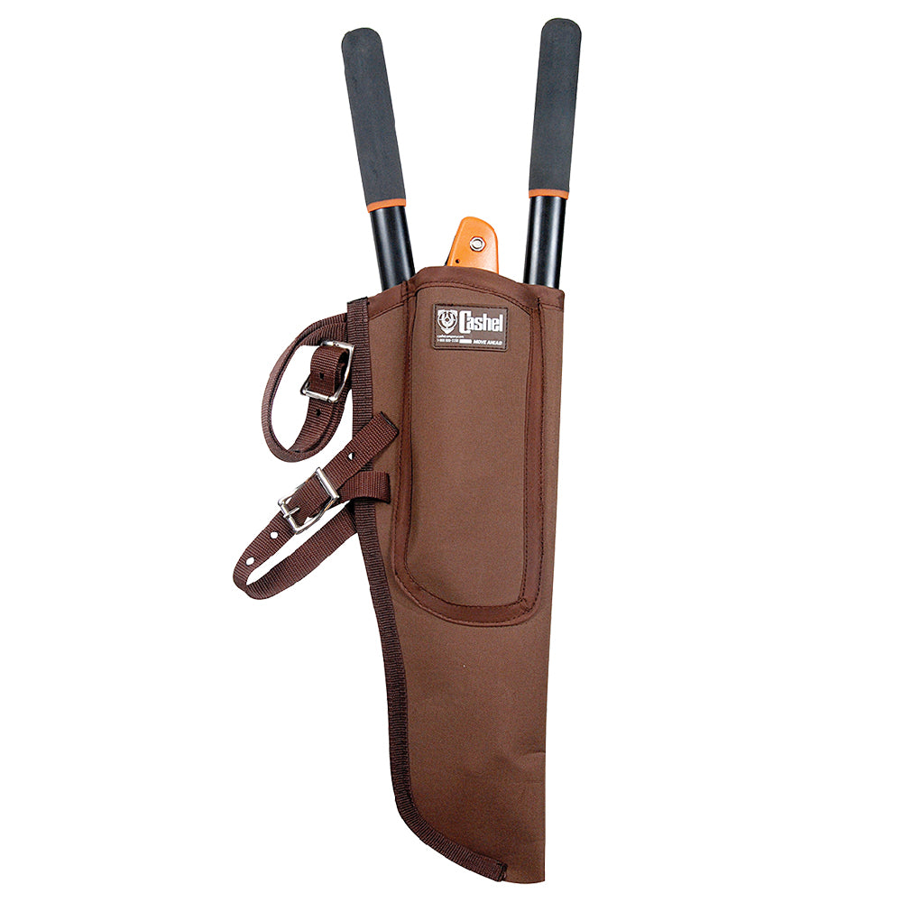 Cashel Pruner/Saw Combo Scabbard Heavy Duty Canvas Saddle Mount For Trail Gear
