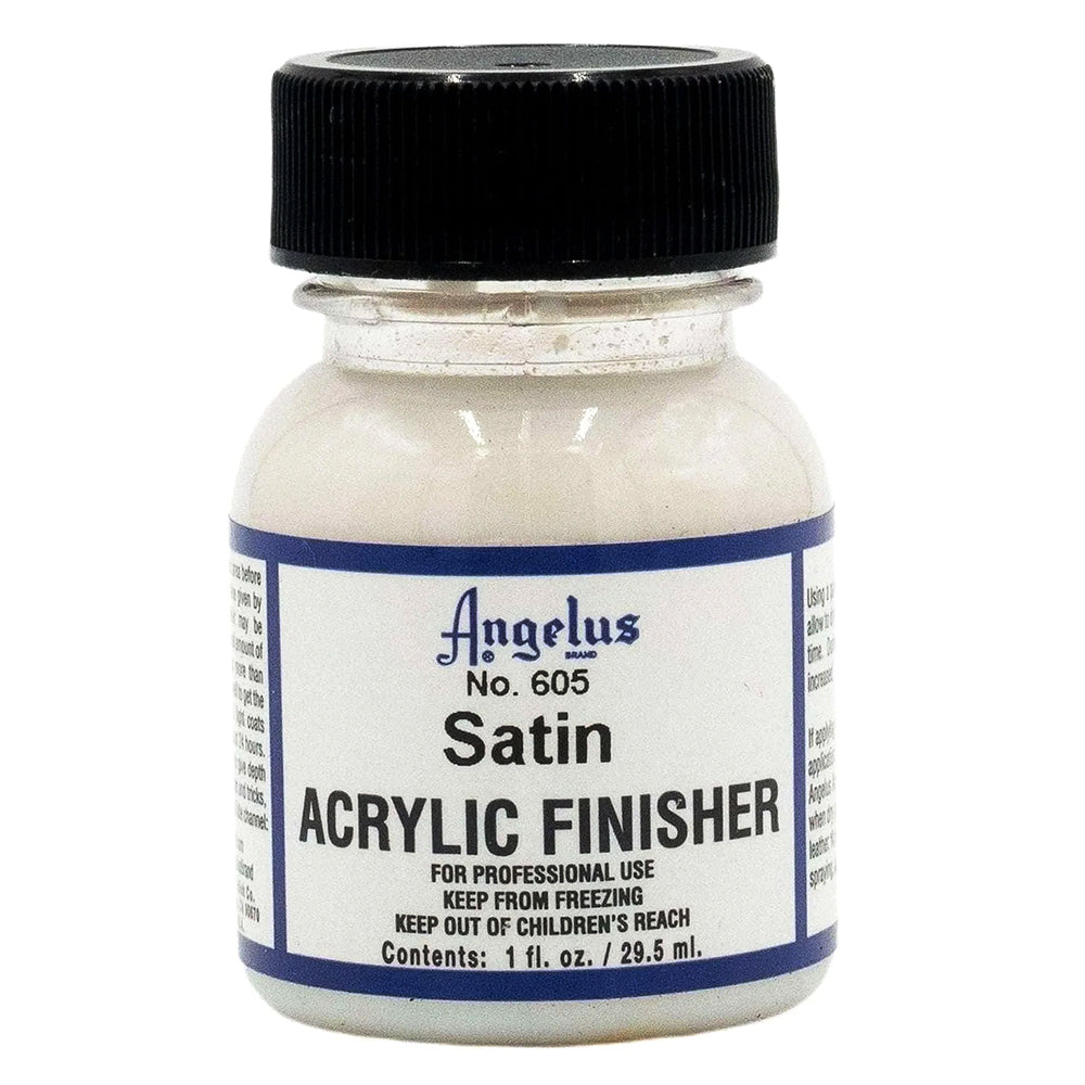 Angelus Leather Articles Shiny Glossy Acrylic Finisher 1 Oz Satin