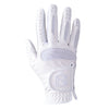 Noble Equestrian Ready to Ride Horse Riding Gloves White Size 6 Touch Screen Friendly Synthetic Leather Equestrian Gloves