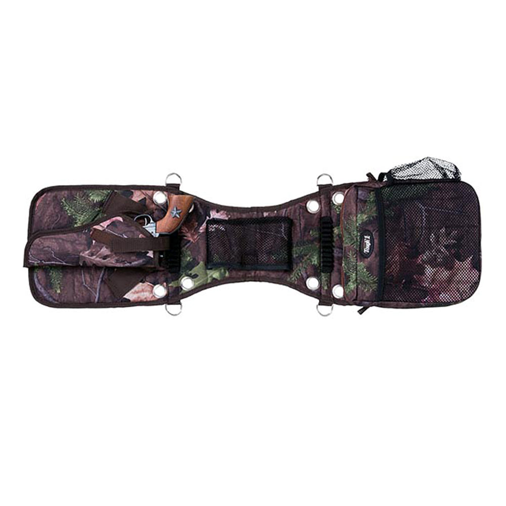 Tough-1 Timber Saddle Bag & Gear Carrier Removable Handgun Holster Tactical Western Cantle Bag for Hunting & Trail Riding