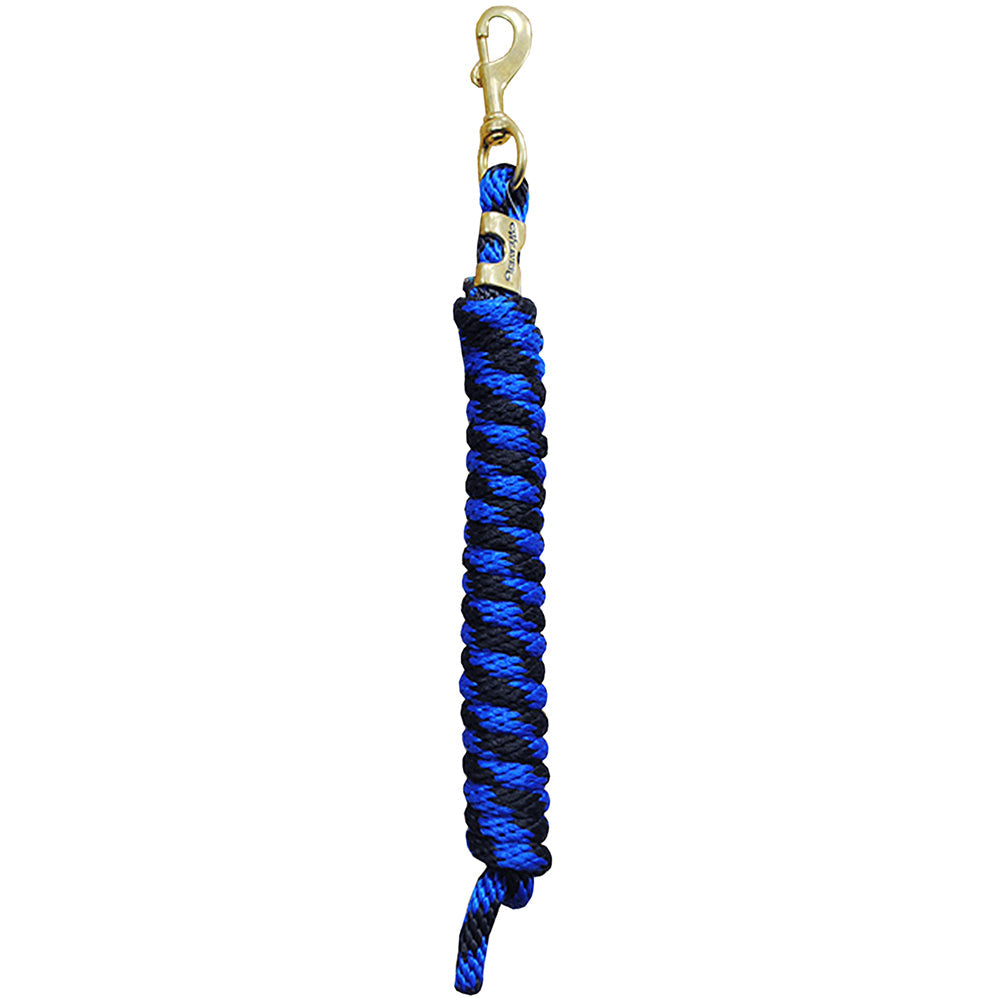 Blue Black Weaver Tack Horse Poly Lead Rope W/ Solid Brass 225 Snap