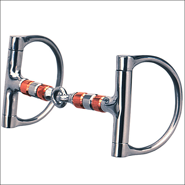 Weaver Leather Dee Ring Horse Bit 5 Inch Roller Mouth