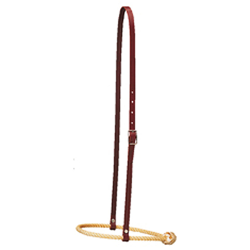 Weaver Leather Burgundy Latigo Horse Caveson W/ Rope Noseband