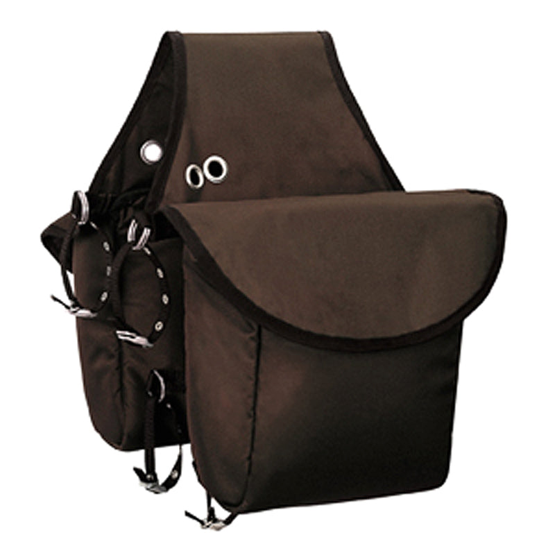 Weaver Brown Insulated Nylon Horse Saddle Bag Hook & Loop Closures