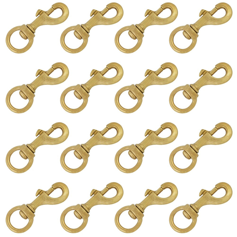 1 In X 3 1/2 Hilason Swivel Round Eye Bolt Snap Solid Brass