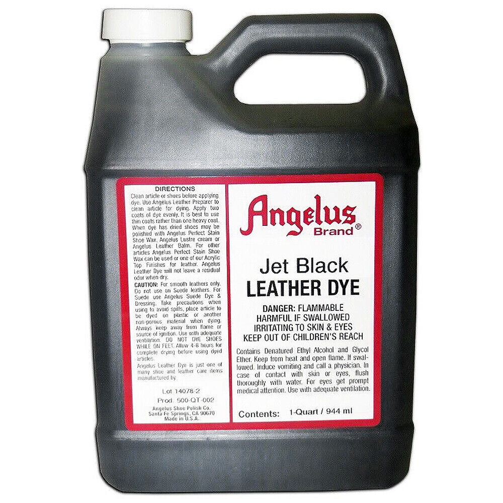 1 Quart Angelus Leather Dye Shoes Boots Belts Coats Furniture Crafts