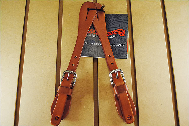 Regular Oil Circle Y Single Ply Leather Men Spur Strap