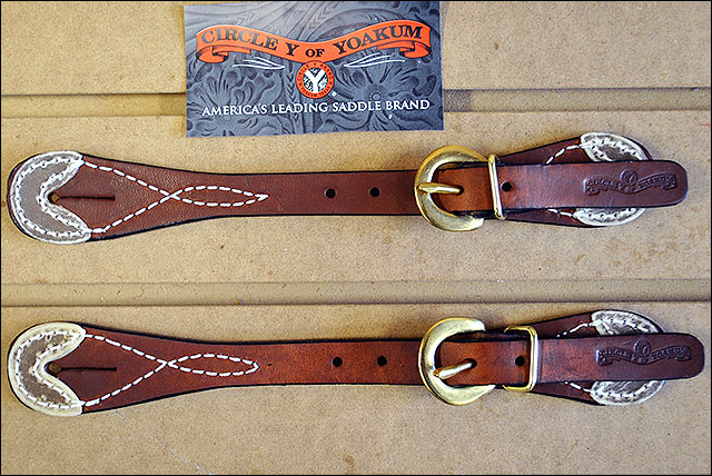 Spur Strap-Mens-Rawhide Tips -