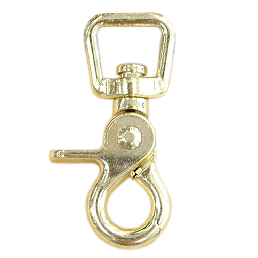 Hilason 5/8" Solid Brass Trigger Snap | Square Eye Horse Tack Hardware